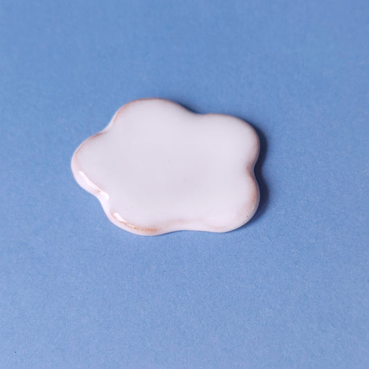 Nuvoletta in ceramica bianca per "Il sogno nel cassetto"