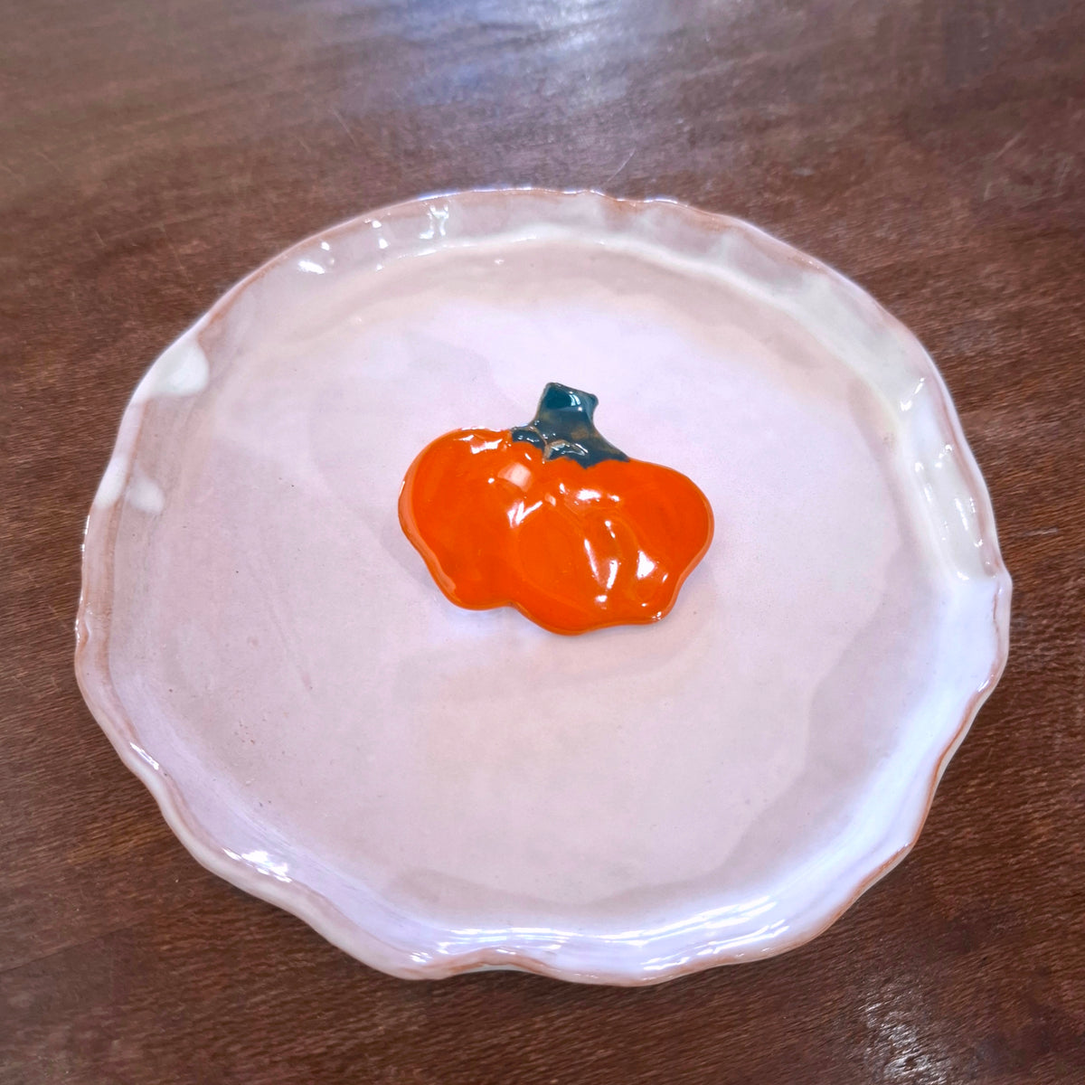 Spilla Zucca in ceramica