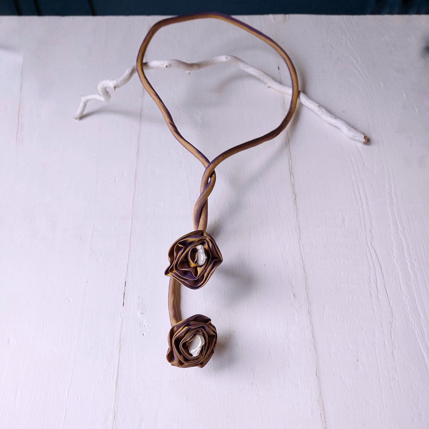 Collana donna La barocca seta e perle